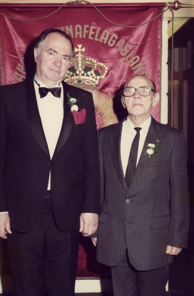 Gestur á afmælishátíð LABAK árið 1984